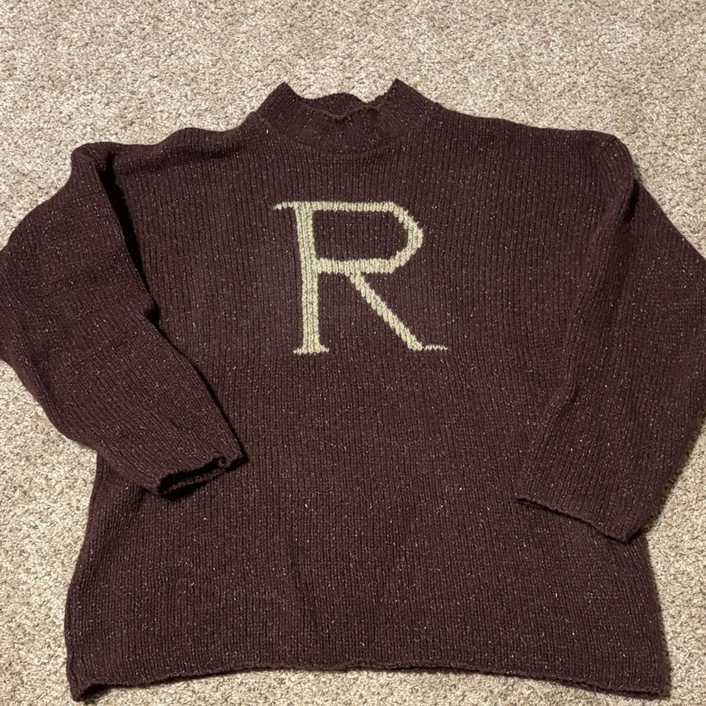 Ron Weasley from Harry Potter Brown Sweater with 'R' Design